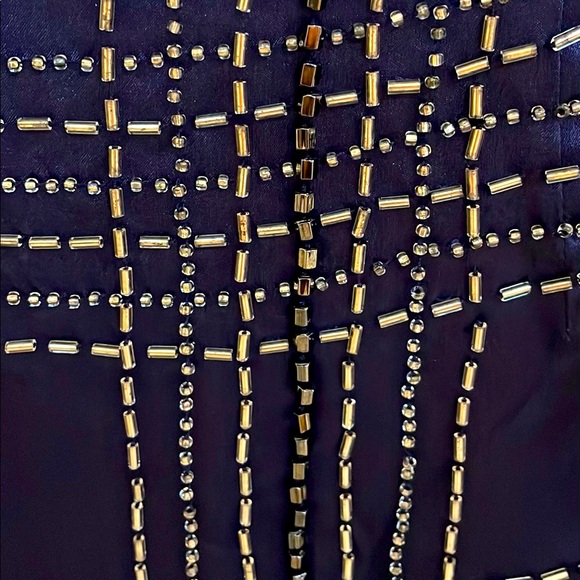 Dana Buchman Silk Beaded Skirt NEW - Picture 3 of 5